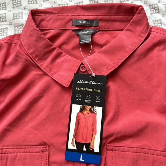 Eddie Bauer Ladies' Departure Top Red Medium Gift - Picture 6 of 8